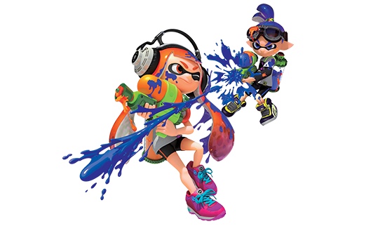Inkling Boy and Inkling Girl characters from the Splatoon game.