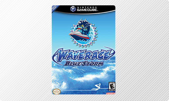 Box cover art for the Wave Race: Blue Storm game.