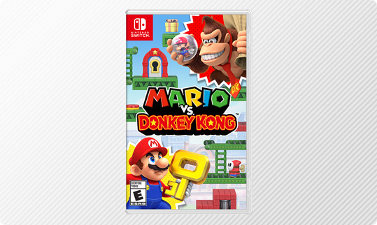 Game box art for the Mario vs. Donkey Kong game for the Nintendo Switch.